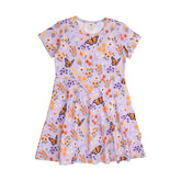 Flowers and Butterflies-Flared Dress